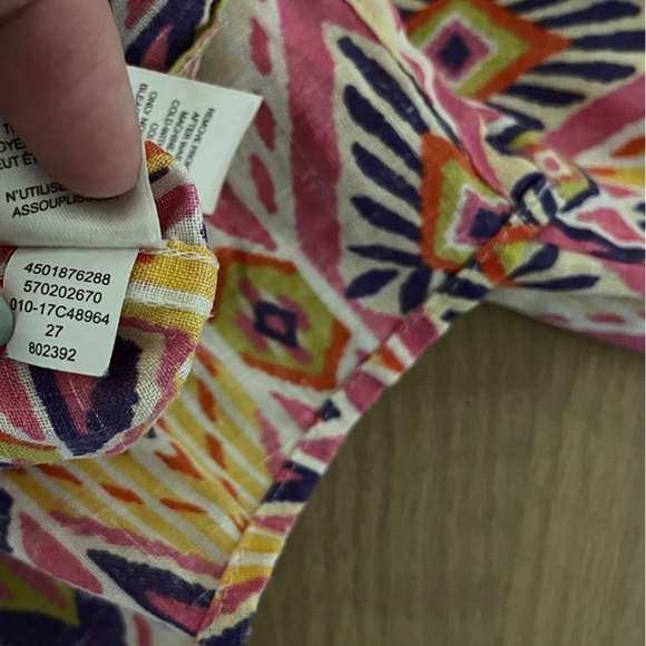 Chico’s| Boho Linen Long Sleeve Blouse, No-Iron Fabric—Size 2•••Lagenlook - Picture 14 of 16